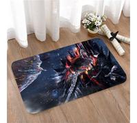 LMaFCaIGU Tapis de Porte Paillasson Interieur et Extérieur Antidérapant Absorbant,Maison d'accueil d'un Dragon épique de Dark Fantasy sur Une citadelle volcanique en Flammes,40x60cm