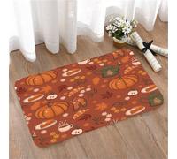 LMaFCaIGU Tapis de Porte Paillasson Interieur et Extérieur Antidérapant Absorbant, Motif avec des éléments Graphiques automnaux Chaleureux - Graphiques vectoriels,40x60cm