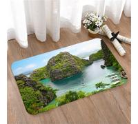 LMaFCaIGU Tapis de Porte Paillasson Interieur et Extérieur Antidérapant Absorbant,Paysage d'une Falaise majestueuse aux Philippines, Station balnéaire Sauvage et Chaude (Hors Champ),40x60cm