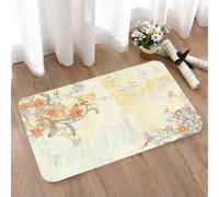 LMaFCaIGU Tapis de Porte Paillasson Interieur et Extérieur Antidérapant Absorbant,Tableau Trésor National, Paysage Décoratif, Thème Végétal Classique, Luxe,40x60cm
