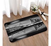 LMaFCaIGU Tapis de Porte Paillasson Interieur et Extérieur Antidérapant Absorbant,Vue Nocturne de Manhattan et du Pont de Manhattan, New York,40x60cm