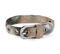 Lmage of Wolf in the Snow Collier réglable doux et confortable avec boucle en métal pour animal domestique de petite et moyenne taille
