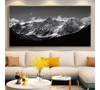 LMAIWANG Décoration murale montagnes - Poster sur toile, Décoration tendance pour la maison, Famille, Pour le salon, Décoration de chambre (80x150cm/Sans cadre)