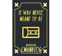 L'Manberg legends Notebook (Cream Paper): It was never meant to be Notebook - DSMP Notebook