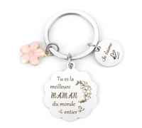 LmashRbaiw Porte Clef Maman,Cadeau Maman,Cadeau Fete Des Meres,Cadeaux Pour Maman,Bonne Fete Maman,Cadeau Pour Maman,Idee Cadeau Maman,Cadeau Maman Personnalisé,Cadeau Jeune Maman,Cadeau Noel Maman