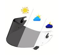 LMBN Visière de Casque, Visière de Casque, Bouclier de Casque for Shark Race R Pro GP Protection UV Coupe-Vent Remplacement intégral de visière de Casque de Moto (Transparent)(Photochromic)