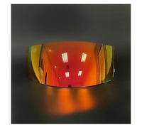 LMBN Visière de Casque, Visière de Casque de Moto intégrale Anti-UV for LS2 FF352 FF351 FF369 FF384 (Transparente)(Red Gold)