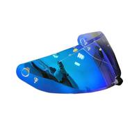 LMBN Visière de Casque, Visière de Casque, visière de Casque Coupe-Vent antibuée Compatible avec Les Lunettes de Casque de Moto HJC I70 I10 HJ-31 (Rouge)(Blue)
