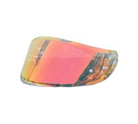 LMBN Visière de Casque, Visière de Casque, visière V14 for Casque de Moto MT Targo/Revenge 2/Rapide Pro/Blade 2 SV, Protection UV (Utilisation par Temps Noir Uniquement)(Revo Clear Red-Day and Night)