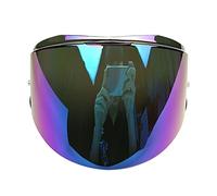 LMBN Visière de Casque, Visières de Casque, adaptées aux Casques modulaires rabattables FF399 Valiant, Verres de Rechange (fumés)(Colorful)