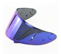 LMBN Visière de Casque, Visières de Casque, visière de Casque for Casque de Moto SH-OEI X14 Z7 Z-7 CWR-1 RF-1200 X-Spirit, lentille de Protection faciale de Motocross de Remplacement (Or)(Rainbow)