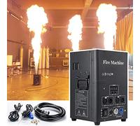 LMBXAIP Effet De ScèNe De Machine à Incendie DMX à Une TêTe, Projecteur De Flammes/DMX 512, Lance-Flammes De ScèNe, avec Canal De SéCurité/Jet De Flammes 4 M, pour ScèNe