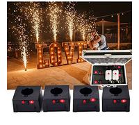 LMBXAIP SystèMe De TéLéCommande sans Fil à 4 Canaux, RéCepteur Pyrotechnique à Froid, Machine à Feux d'artifice à Fontaine D'éTincelles, pour ScèNe De Mariage / 4 PièCes