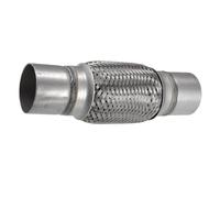LMCMGIGOLK Double Silencieux Embout Extension Universelle De Soudure Joint De Flexible D'échappement 61mm / 2.40 "65mm / 2.56" 50/60/70/76mm Embout Échappement(61x65x254mm)