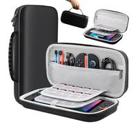 Lmcpa Sac pour Console Nintendo Switch 2 2025, Sac de Voyage avec 20 Cartouches de Jeu, étui Rigide de Protection Portable pour Console Nintendo Switch 2 2025 et Accessoires, Noir