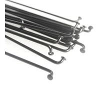 LMDO 16 pièces/lot 14G 122 128 146 176 196 mm 45# Écarteurs en acier 45# pour vélo de route de montagne avec rivets (longueur 198 mm)