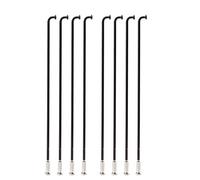 LMDO 18 pièces 274-289 mm 14 G en acier pour vélo électrique Rayon Knitting Needle Spokes Needle Bikes Electric Bike Copper Nipple (18 pièces 279 mm)