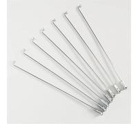 LMDO 36 pièces/lot de rayons de roue de moto Pit Bike #45 Diamètre du fil en acier 3/3,5/4,0 mm Longueur 120-235 mm Rayon de moto (4,0 x 175 mm argent)