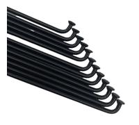 LMDO Lot de 12 sabots de vélo en acier inoxydable 14G 260-296 mm Rayon de tricot Aiguille à tricoter électrique en cuivre Accessoires pour vélo d'équitation (274 mm)