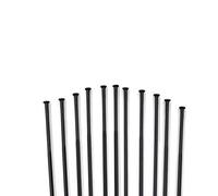 LMDO Lot de 12 vélos Pillar PSR 1423 - Rayons droits - Calibre 14G - 2,0 mm - En acier inoxydable - Radios de route - Lames plates (288 mm)