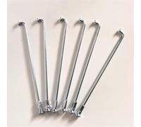 LMDO Lot de 36 rayons de moto / vélo électrique tout-terrain 8G - Diamètre 4,0 mm J Bend Motor Bike 45# - Rayon en acier - Accessoires de vélo (4,0 x 70 mm argenté)