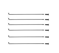 LMDO Lot de 5 sabots de vélo 14 g Diamètre 2,0 mm Noir Rayons J-Bend Longueur du corps 60-310 mm Range Be Customize Bike Wheel Spoke (longueur 285 mm)