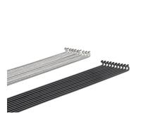 LMDO Okfeet Lot de 12 aiguilles à tricoter radius sur mesure 12 G Noir Sliver Vélo électrique Mamelon en cuivre (noir 192 mm)
