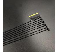 LMDO Pillar TB2015 J-Bend Lot de 12 rayons de vélo en acier inoxydable avec triple bouton Calibre 14 G 2,0 mm (294 mm)