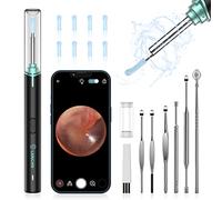 LMECHN Otoscope Oreille avec IP67 Étanche Nettoyeur Oreille et 6 LED WIFI 1920P HD Camera Oreille Nettoyage avec 7 kits 360° Angle Nettoyage Oreilles Adulte pour Enfants Adapté aux iOS et Android