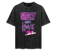LMFAO Fur Sexy and I Know It Black T-Shirt Printed Tee Graphic Top for Men Unisex Shirt XL
