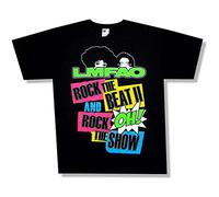 LMFAO Rock The Beat Rock The Show Black T Shirt Black L