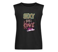 LMFAO Sexy and I Know It Cheetah Text Men's Vests Tank Tops O-Neck 100% Cotton Undershirts Unisex Sleeveless T-Shirt M