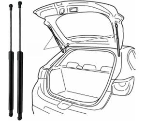LMFFSP Tige de Support de Coffre pour Nissan pour Gloria Sedan 2003-2004(OEM:05140762AA)-39.4cm Tiges de Support de hayon