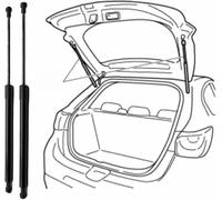 LMFFSP Tige de Support de Coffre pour Seat Ibiza IV SPORTCOUPE (6J1,6P5) 2008-2016(OEM:6J3827550)-45cm Tiges de Support de hayon
