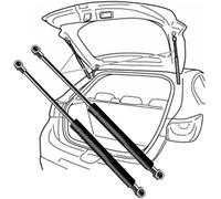 LmfSs 2Pcs Vérin Hayon de Coffre Arrière pour Renault Zoe Hatchback (BFM) 2012-2021(No #904502915R)-46.3cm- Amortisseurs Soutien,Utilisation Intensive et Une Performance Robuste
