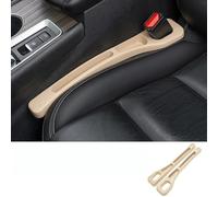 LmfSs Siège de Voiture Gap Filler pour BMW 6 Series 6er Coupe/Cabrio/Grand Turismo E24 E63 F13 F06 E64 F12, Gap Filler Pad pour Siège Auto, Évite la Chute de Petits Objets dans l'espace,- Beige