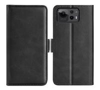 LMFULM® Étui pour ASUS Zenfone 12 Ultra AI2501 (6,78 Pouces) PU Cuir Couverture Magnétique Portefeuille Protection Housse Stent Fonction Flip Cuir Noir