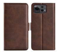 LMFULM® Étui pour ASUS Zenfone 12 Ultra AI2501 (6,78 Pouces) PU Cuir Couverture Magnétique Portefeuille Protection Housse Stent Fonction Flip Cuir Café