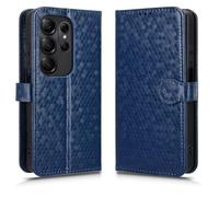 LMFULM® Étui pour Doogee Note 56X/ Note 56X Pro (6,56 Pouces) PU Cuir Couverture Portefeuille Coque Fermeture Magnétique Support Protection Housse À Pois Textures Bleu