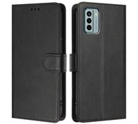 LMFULM® Étui pour Nokia G22 TA-1528 (6,52 Pouces) PU Cuir Couverture Portefeuille Coque Fermeture Magnétique Flip Case Support Protection Housse Noir