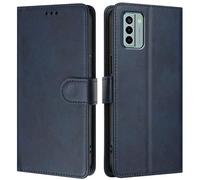 LMFULM® Étui pour Nokia G22 TA-1528 (6,52 Pouces) PU Cuir Couverture Portefeuille Coque Fermeture Magnétique Flip Case Support Protection Housse Bleu