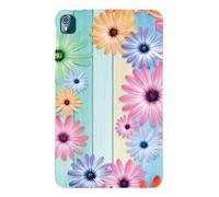LMFULM® Étui pour Nokia T10 (8 Pouces) Mince Slim Housse de Tablette TPU Souple Coque Etui de Protection Antichoc Couverture Arrière Tournesol Motif