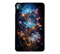 LMFULM® Étui pour Nokia T10 (8 Pouces) Mince Slim Housse de Tablette TPU Souple Coque Etui de Protection Antichoc Couverture Arrière Petites Fleurs Motif