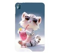 LMFULM® Étui pour Nokia T21 (10,36 Pouces) Mince Slim Housse de Tablette TPU Souple Coque Etui de Protection Antichoc Couverture Arrière Jus de Chat Motif