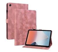 LMFULM® Étui pour Oppo Pad Air (OPD2102, X21N2) (10,36 Pouces) PU Cuir Flip Coque Protection avec Support Housse Case Portefeuille Cover Lotus Impression Rose