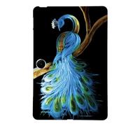LMFULM® Étui pour Oppo Pad Neo/Pad Go/Pad Air 2 (OPD2302) (11,4 Pouces) Mince Slim Housse de Tablette TPU Souple Coque Etui de Protection Antichoc Couverture Arrière Paon Motif