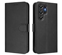 LMFULM® Étui pour Oukitel C61 / C61 Pro (6,88 Pouces) PU Cuir Couverture Portefeuille Coque Fermeture Magnétique Flip Case Support Protection Housse Noir