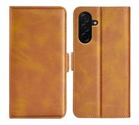 LMFULM® Étui pour Samsung Galaxy A27 / SM-A276 (6,7 Pouces) PU Cuir Couverture Magnétique Portefeuille Protection Housse Stent Fonction Flip Cuir Marron