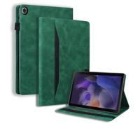 LMFULM® Étui pour Samsung Galaxy Tab A11+ / SM-X230/X235/X236 (11 Pouces) PU Cuir Poche Cas Flip Coque Protection avec Portefeuille Style Stand Housse Case Vert