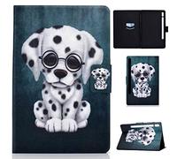 LMFULM® Étui pour Samsung Galaxy Tab S7 SM-T870/T875 (11 Pouces) PU Cuir Poche Étui Flip Coque Protection avec Veille/Sommeil Housse Folio Case Cover Petit Chien